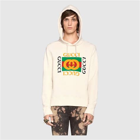 gucci pullover männer|oversize sweatshirt with Gucci print.